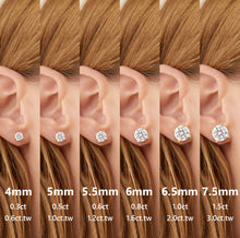 Load image into Gallery viewer, VVS1 Moissanite
Diamond Stone With
Round Brilliant Cut 4 Prong-Setting