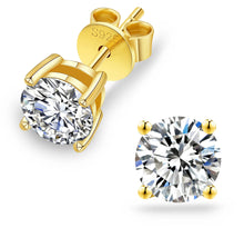 Load image into Gallery viewer, VVS1 Moissanite
Diamond Stone With
Round Brilliant Cut 4 Prong-Setting