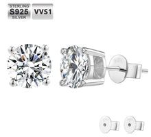 Load image into Gallery viewer, VVS1 Moissanite
Diamond Stone With
Round Brilliant Cut 4 Prong-Setting
