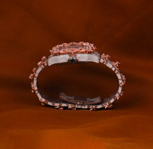 Load image into Gallery viewer, Custom Moissanite Diamond Wrist Watch With Custom Barbwire Bezel