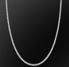 Load image into Gallery viewer, 3mm White Gold Tennis Chain