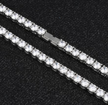 Load image into Gallery viewer, 3mm White Gold Tennis Bracelet