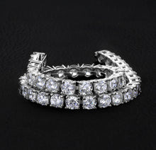Load image into Gallery viewer, 4mm White Gold Tennis bracelet