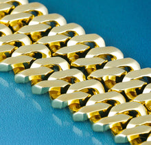 Load image into Gallery viewer, 15mm 14k Gold Iced Out Prong Cuban Link Bracelet