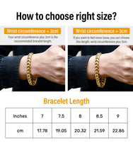 Load image into Gallery viewer, 12mm 14k Iced Out Box Clasp Miami Cuban Link Bracelet