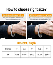 Load image into Gallery viewer, 12mm White Gold Iced Out Box Clasp Miami Cuban Link Bracelet