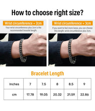 Load image into Gallery viewer, 12mm Black Iced Cuban Link Bracelet