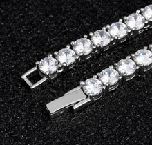 Load image into Gallery viewer, 3mm White Gold Tennis Bracelet