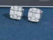 Load image into Gallery viewer, Classic Baguette VVS Clarity Moissanite Stud Earrings
