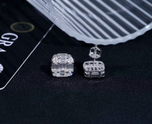 Load image into Gallery viewer, Classic Baguette VVS Clarity Moissanite Stud Earrings
