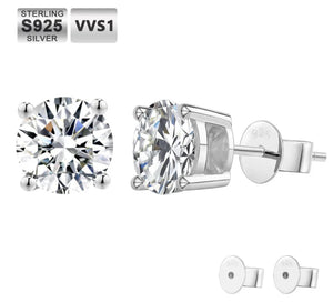 VVS1 Moissanite
Diamond Stone With
Round Brilliant Cut 4 Prong-Setting