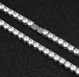 3mm White Gold Tennis Chain