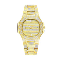 Load image into Gallery viewer, Iced Out 18k Gold Watch
