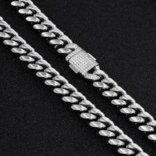 Load image into Gallery viewer, 12mm White Gold Cuban chain
