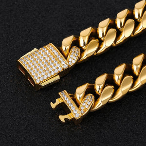 18k Gold 12mm Cuban chain