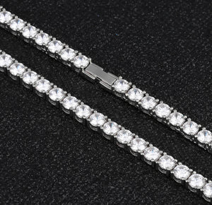 3mm White Gold Tennis Bracelet