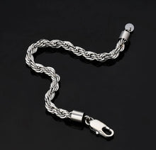 Load image into Gallery viewer, 6mm 18k White Gold Rope Bracelet
