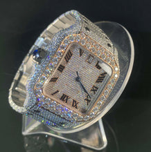 Load image into Gallery viewer, Fully Iced Out Hand Set VVS Moissanite Diamond Watch
