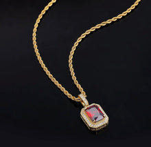 Load image into Gallery viewer, Red Ruby Gemstone 14k Gold Pendant
