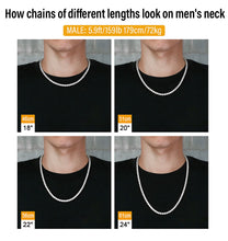 Load image into Gallery viewer, 6mm White Gold Tennis Chain
