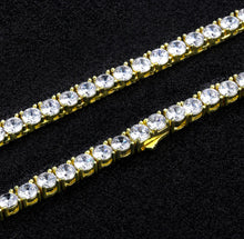 Load image into Gallery viewer, 5mm 14K Gold  Tennis Chain Necklace
