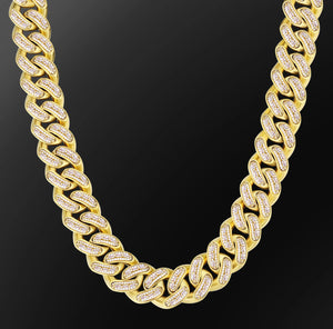 18k Gold 20mm Cuban Chain