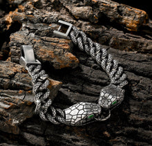 Load image into Gallery viewer, Custom 12mm  Cuban Snake Bracelet
