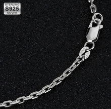 Load image into Gallery viewer, 5mm White Gold 925 Sterling Silver Mens Cable Chain
