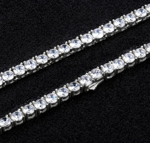 5mm White Gold Tennis Chain