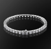 Load image into Gallery viewer, 4mm White Gold Tennis bracelet
