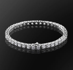 4mm White Gold Tennis bracelet