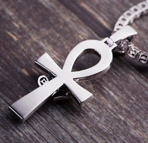 Iced Out The Eye Of Horus Ankh Cross Pendant