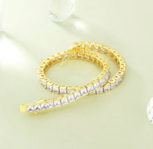 Load image into Gallery viewer, 5mm 14K Gold/White Gold Tennis Bracelet
