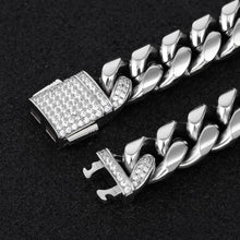 Load image into Gallery viewer, 12mm White Gold Cuban chain
