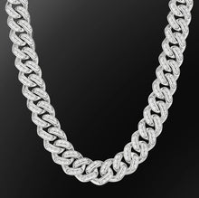 Load image into Gallery viewer, White Gold 20mm Cuban Chain
