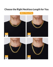 Load image into Gallery viewer, 18K Gold 12mm Iced Out Clasp Cuban Link Chain and Bracelet Set
