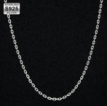 Load image into Gallery viewer, 5mm White Gold 925 Sterling Silver Mens Cable Chain
