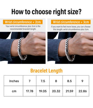 Load image into Gallery viewer, 12mm Two-Tone Iced Cuban Link Bracelet
