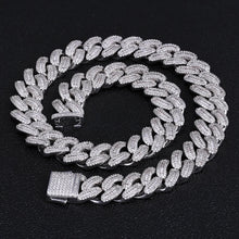 Load image into Gallery viewer, 16mm White Gold Baguette Chain
