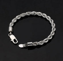 Load image into Gallery viewer, 6mm 18k White Gold Rope Bracelet
