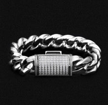 Load image into Gallery viewer, 18mm Iced Out Box Clasp Miami Cuban Link Bracelet
