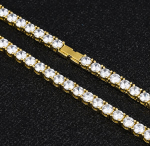 3mm 14K Gold  Tennis Chain