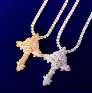 Cross Flower Pendants