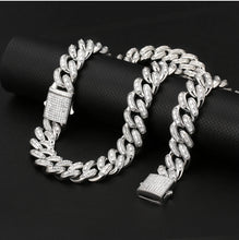 Load image into Gallery viewer, White Gold 20mm Cuban Chain
