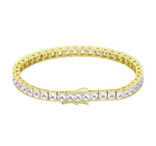 Load image into Gallery viewer, 5mm 14K Gold/White Gold Tennis Bracelet
