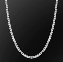 Load image into Gallery viewer, 5mm White Gold  Tennis Chain
