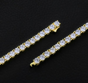 4mm 14k Gold Tennis Bracelet