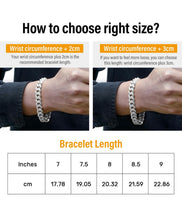 Load image into Gallery viewer, 12mm White Gold Iced Out Cuban Link Bracelet
