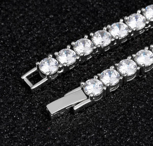 3mm White Gold Tennis Bracelet