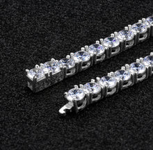 Load image into Gallery viewer, 5mm White Gold  Tennis Chain
